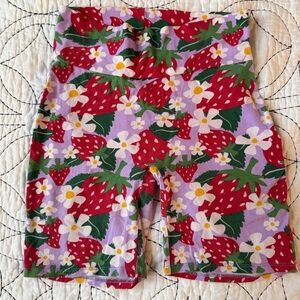 Nooworks Strawberry Bike Shorts Size Large